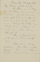 Letter from Robert Logan Jack to Robert and Maggie Jack, July 22, 1884