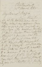 Letter from Janet Love Jack to Maggie Jack, March 14, 1885