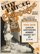 Champagne (1928): Continuity script
