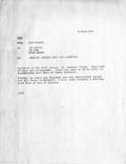 Memo from Dick Hingson, March 26, 1979