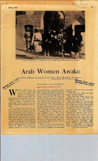 Arab Women Awake: A First-Hand Account of the First Arab Women's Congress