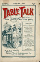 TABLE TALK EDITORIAL