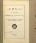 Rules and Regulations Relating to the Profits of Slaughtering and Meat Packing Concerns
