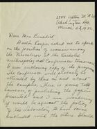 Letter from Regina Flannery to Ruth Benedict, March 28, 1932