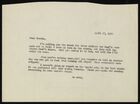Letter from Ruth Benedict to Morris Opler, April 27, 1932