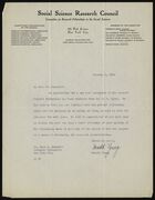 Letter from Donald Young to Ruth Benedict, January 9, 1933