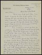 Letter from Gladys A. Reichard to Ruth Benedict, July 8
