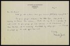 Letter from Melville Jacobs to Ruth Benedict, May 9
