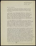 Letter from Sol Tax to Ruth Benedict, May 4, 1932