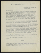 Letter from Ruth Benedict to Blackfooters, October 10, 1939