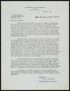 Letter from Carl E. Guthe to Ruth Benedict, May 17, 1939