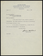 Letter from John Collier to Ruth Benedict, June 1, 1939