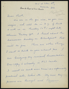 Letter from Jane to Ruth Benedict, undated