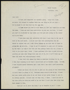 Letter from Marjorie to Ruth Benedict, undated
