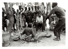 Black and White photograph: Nyakanjata begins to shake