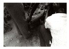 Black and White photograph: Nyakanjata's arm moves convulsively