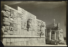 Black and White Photograph of Facade of the Temple of Warriors, Chichen Itza, Yucatan