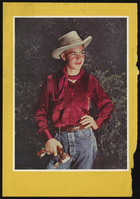 Color Photograph of Young Man Dressed as a Cowboy