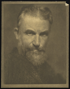 Sepia Photograph of Bearded Man
