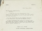 Copy of Letter from H.C. Brooks to The District Commissioner of Mankoya, July 29, 1939