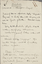 Abatakali - Brief Notes, 1936-1938
