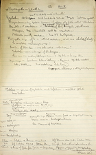 Handwritten Zulu Field Notes, November 23, 1938