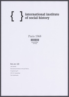 Bulletin Politique pour le Socialisme: Unité de la Gauche, No. 8, Avril 1968