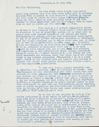 Letter in French from Raphael Brudo to Bronislaw Malinowski, Aug. 19, 1934