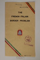 The French Italian Border Problem
