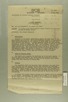 Memo to Mr. V. J. Scamporino and Major B. M. Corvo re: Situation in the French-Italian Sector Between the Moncenisio and Col. De Larghe Passes, May 17, 1945