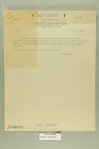 Memos from Major Cantrill and Professor A. Passerin D'Entreves re: Situation at Acosta, May 11, 1945