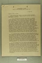Memo from T. J. Wells to Chief of Staff, June 6, 1945