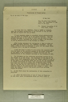 Translation of Memo from General Doyen, May 30, 1945