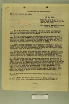 Translation of French Letter, May 30, 1945