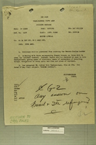 Memo from IV Corps to CG 34 Inf Div, CG 1 Armd Div Barring Civilian Crossings at French-Italian Border, May 1945