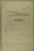 Memo from Lutz Wahl re: Seizure of Supplies from Mexicans at La Grulla, Texas, April 9, 1918