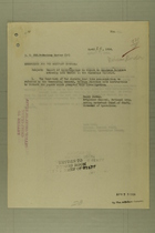 Memo from Lutz Wahl re: Report of Investigation in Regard to American Soldiers Crossing into Mexico in the Guadalupe District, April 24, 1918