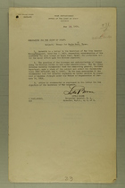 Memos from Lytle Brown and Newton D. Baker re: Troops for Eagle Pass, Texas and the Strength of Infantry Regiments on the Texas Border, May 13, 1918