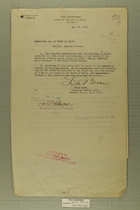 Memos from Lytle Brown and Robert Lansing re: Mexican Affairs, May, 1918