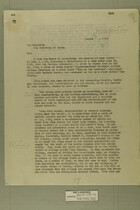 Memo from Newton D. Baker to The Secretary of State, August 12, 1918