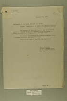 Memo from Robert E. Wyllie re: Construction of Fences Along Mexican Borders - September 21, 1918