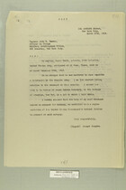Letter from Joseph Shapiro to Captain John B. Trevor, March 17, 1919