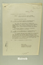 Memo from Henry Jervey re: Escort for Mexicans Passing Through United States from Agua Prieta to Naco, February 19, 1919