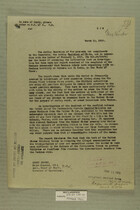 Memo from Henry Jervey to the Acting Secretary of State, March 15, 1919