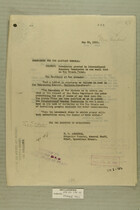 Permission Granted to International Boundary Commission to Use Small Boat on Rio Grande River, May 29, 1919
