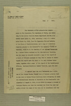 Letter from the Secretary of War to the Secretary of State, June 6, 1919