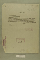 Letter from Harris to Commanding General Southern Department, June 6, 1919