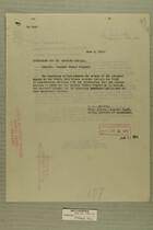 Memorandum for the Adjutant General re: Mexican Border Project, June 9, 1919