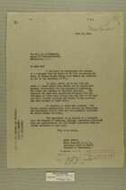 Letter from Henry Jervey to the Hon. C. B. Hudspeth, June 19, 1919