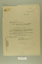 Letters from E. D. Anderson and Peyton C. March to the Adjutant General and the Hon. C. B. Hudspeth, July 2 and 7, 1919